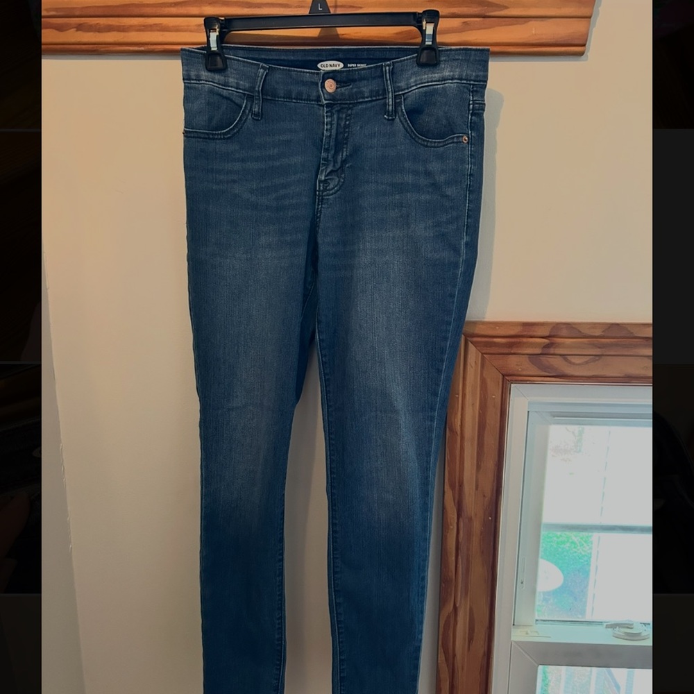 Old Navy Women's Dark Blue Skinny Jeans